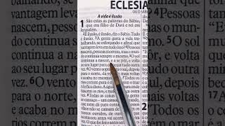 Eclesiastes 1:2-8 #palavradedeus #palavra #versiculododia #versiculo