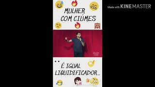 Mulher com ciúmes para status