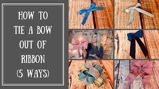 Make a Bow Out of Ribbon Easy! (DIY Tutorial)