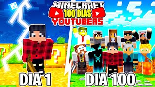 SOBREVIVENDO 100 DIAS com YOUTUBERS no MINECRAFT! O FILME ( PARTE 1)