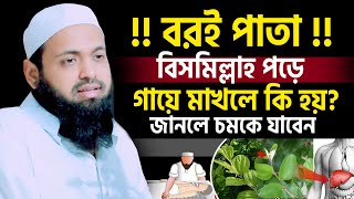 জানলে চমকে যাবেন বরই পাতা বিসমিল্লাহ পড়ে গায়ে মাখলে কি হয়। mufti arif bin habib waz=9/11/24 #ep05