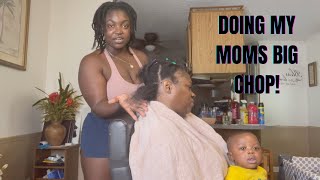 MY MOM DID THE BIG CHOPPED & I CUT IT!! | TRANSITIONED to FULLY NATURAL! | Simply Cinn