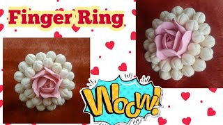 DIY Finger Ring Tutorial/ handmade gajra ring making step by step