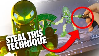 How I made my stylized Bionicle animation