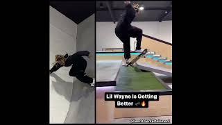 Lil Wayne Hit one of his biggest Tricks #lilwayne #skateboard #iam205