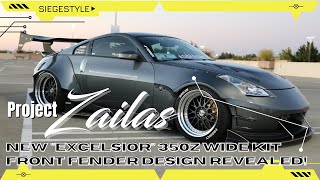 Revealing the NEW 350Z "Excelsior" Widebody Kit Front Fender