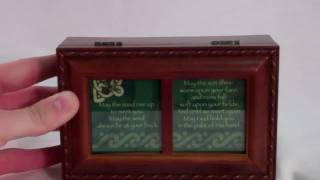 Catholic Gifts: Irish Road - Irish Eyes Wood Music Box