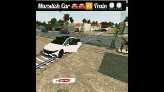 Marsdish Car 🚘🆚️Train 🚆#bussimulator #bussimulatorindonesia #bussid #ytshorts #viral#shorts #trendin