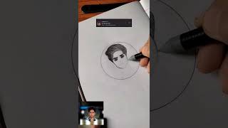 Drawing my Instagram follower DP #youtubeshorts