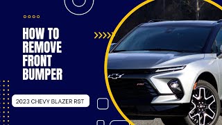 How to remove Rear Bumper of Chevy Blazer RS