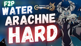 F2P HARD MODE WATER ARACHNE Queen Spider's Nest ALL SUMMONERS! GET 6 STAR ENERGY & ENDURE RUNES!