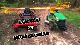 Bad Boy VS John Deere | Lawn Mower Racing Series