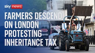 Thousands of farmers protest in Westminster over inheritance tax changes