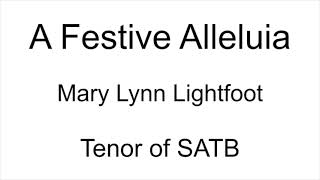 A Festive Alleluia - Tenor for SATB