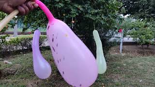 TREE FUN POPPING LOTS OF BALLOONS PART 22!#22#satisfying #asmr #boom_balloon #balloon #color #fun