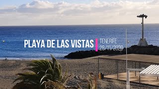 Fine novembre con vento forte a Playa de las vistas