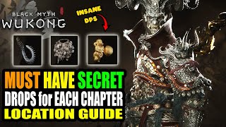 Black Myth Wukong - The RAREST Secret Drops You Need for Each Chapter Insane Damage Location Guide