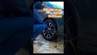 wheel chains installation #chains #lifesimple #snow #wheel