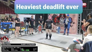 Watch Brittany Schlater pull the heaviest deadlift of all time. Full meet recap