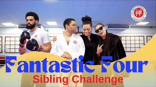 Fantastic Four Sibling Challenge (Karate Kickboxing Yoga Ballet)