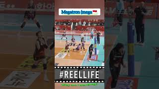 bagaimana menurut kalian kalau mega menjadi ratu volly? #megatron #vollyball