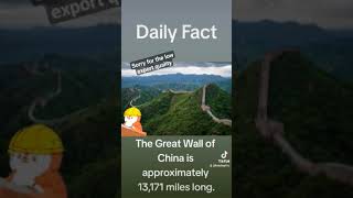 The great wall of China... #china #world #facts