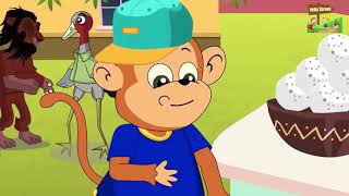 Bander mama Phen Pejama Davet khane aae hai||Kids nursery rhymes||#kidstv