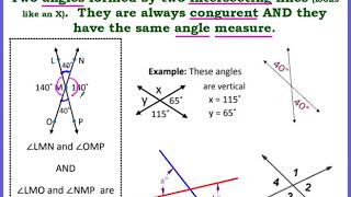 Special Angle Relationships