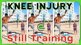 CALISTHENICS MOTIVATION:  Knee Injury - things I'm still training! #SHORTS