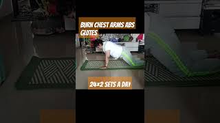 Reduce chest arms abs glutes with this workout.🔥       #youtubevideo #fitnessmotivation #yoga #fact