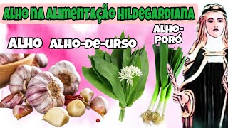 ALHO na Alimentação Hildegardiana | alho, alho-de-urso e alho-poró