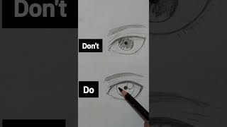 do vs don't drawing of eye (best tips) #like and #subscribe