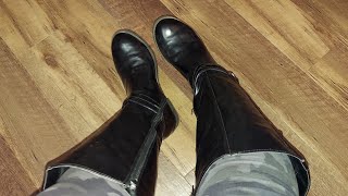 THRIFT STORE FIND TODAY BLACK BOOTS $8.30 WOMEN'S SIZE 8' 1/2 GREAT FOR LEGGINGS