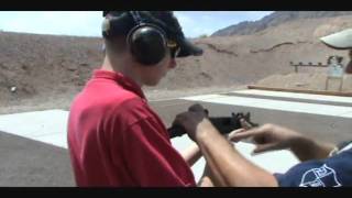 Teenager shoots gun for very first time! Full auto