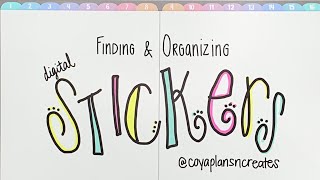 Finding & Organizing Digital Stickers in Goodnotes