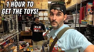 1 hour inside of a Warehouse full of TOYS!