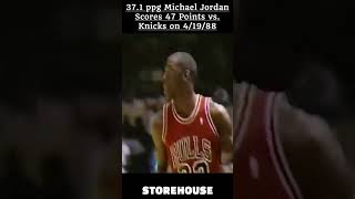 Michael Jordan Scores 47 on the Knicks with Huge Jams! 4-19-88 Jordan's 37.1 PPG Season! #shorts