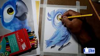 22ª Aula de pintura com lápis aquareláveis - a partir de 9 anos