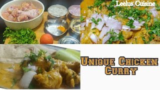 ಚಿಲ್ಲಿ ಚಿಕನ್/Yummy and Unique Chicken Curry