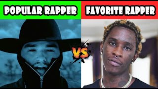 POPULAR RAPPERS vs Their FAVORITE RAPPERS! (2024)