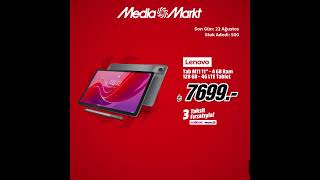 Okul ihtiyaçları sizde, teknolojileri MediaMarkt’ta | Lenovo Tab M11 128 GB 4G LTE Tablet!