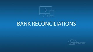 Property Accounting Software Bank Reconciliation 1 Minute Demo