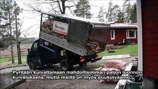 Harvinainen puunkuljetusauto Mynämäeltä