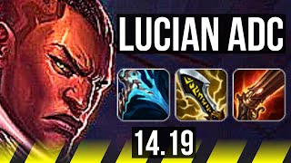 LUCIAN & Pyke vs JHIN & Swain (ADC) | Legendary, 14/3/10 | EUW Master | 14.19