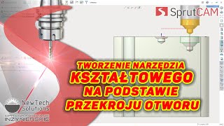 SprutCAM - Narzędzie kształtowe - jak zrobić? | Obróbka CNC | #CNC #CNCMachines #CAM #CNCTools #Tool