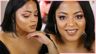 CHATTY TUTORIAL | Bronzy Look with Ombre Brown Lips