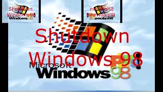 (No BGM) Windows 98 High Color Shutdown Sounds Has a Sparta Unextended Remix