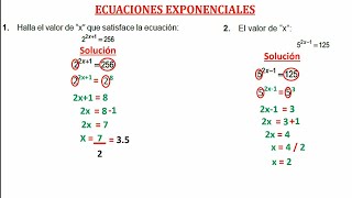 Ecuaciones Exponenciales 💪🙂 Súper fácil 📚