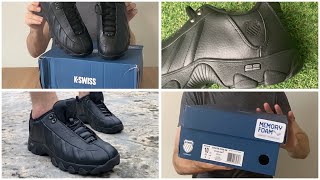 4K K-Swiss Men's ST329 CMF Sneaker - black real leather - Sneakers Trainers Review & Unboxing