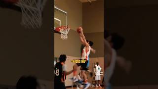 Trash Talker Get Dunk On # #viral #heated #basketball #fight #crazy